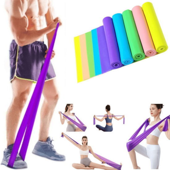 FAIXA ELASTICA PARA EXERCICIO 150x15CM EMBALAGEM PLASTICO