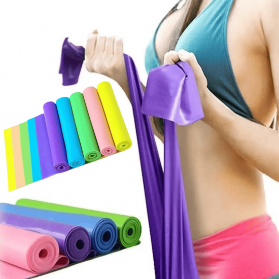 FAIXA ELASTICA PARA EXERCICIO 150x15CM EMBALAGEM PLASTICO