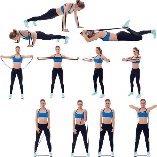 FAIXA ELASTICA SUPER BAND LEVE E MODERADA