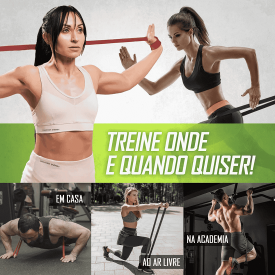 FAIXA ELASTICA SUPER BAND LEVE E MODERADA