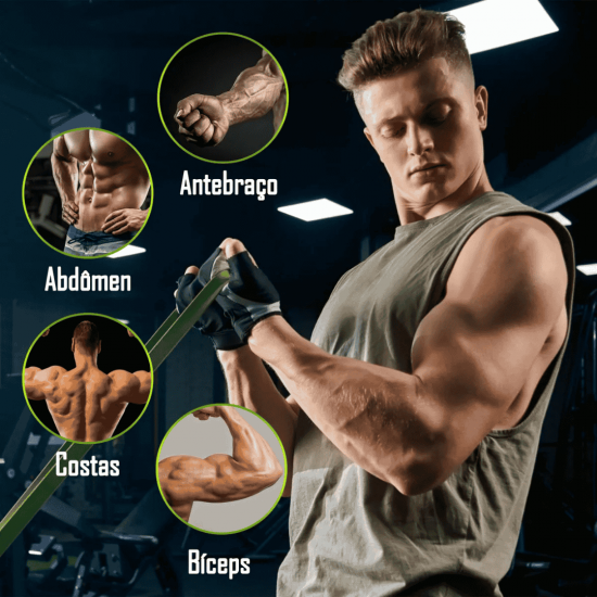 FAIXA ELASTICA SUPER BAND LEVE E MODERADA