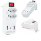 Filtro de Linha Clamper Extensão Tomada Com 2USB Bivolt