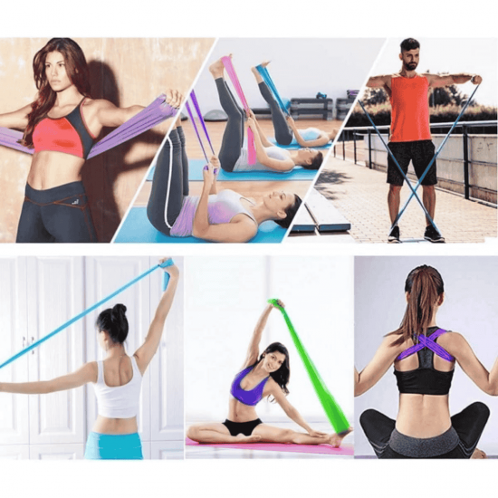 FAIXA ELASTICA PARA EXERCICIO 150x15CM EMBALAGEM PLASTICO