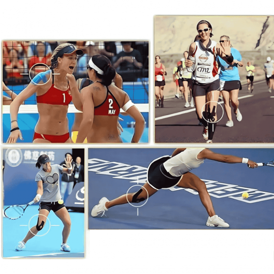 Fita Knesio Tape Bandagem adesiva funcional alivia a dor lesão atleta Tape Ortopedia Fisioterapia Rolo Adesivo