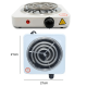 Fogareiro Elétrico Cooktop Camping 1 Boca 1000 watts 127v ou 220v