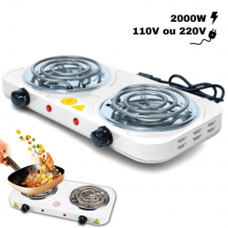 Fogareiro Cooktop Elétrico Portátil 2 bocas 2000w 127v ou 220v