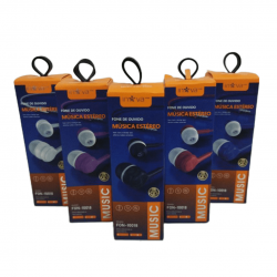 FON-10018 FONE DE OUVIDO AURICULAR COM FIO, CONTENDO MICROFONE EMBUTIDO - MARCA: INOVA PRIME.