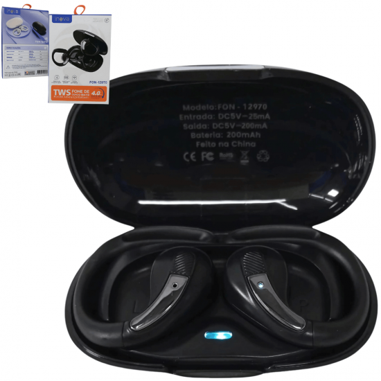 Fone De Ouvido Esportivo Sem Fio Bluetooth Auriculares TWS