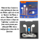 Fone de Ouvido entrada lightning para Iphone Microfone Bluetooth