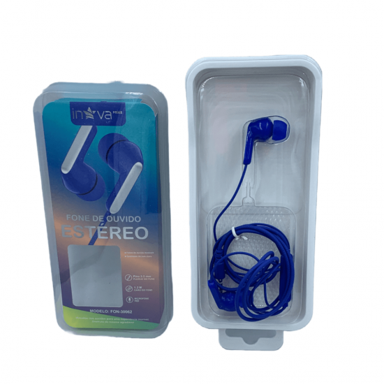 FONE DE OUVIDO ESTEREO MODELO FON-30062 MARCA INOVA PRIME