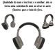 Fone de Ouvido Sem Fio Bluetooth Alto Falante Headphone Viva Voz Potente Grave