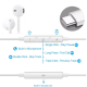 Fone De Ouvido Tipo C USB-C Som Alta Qualidade c/ Microfone Original