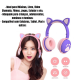 Fone Orelha De Gatinho Gato Headphone Bluetooth Led Sem Fio Com Microfone