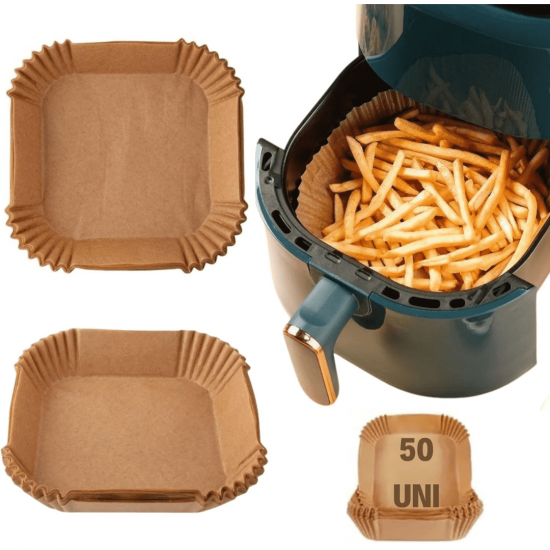 Forma De Airfryer Descartavel Antiaderente De Papel Cozinha Fritadeira Cozimento Protetor Forro Tapete