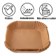 Forma de airfryer descartavel antiaderente de papel cozinha quadrado fritadeira cozimento protetor forro tapete