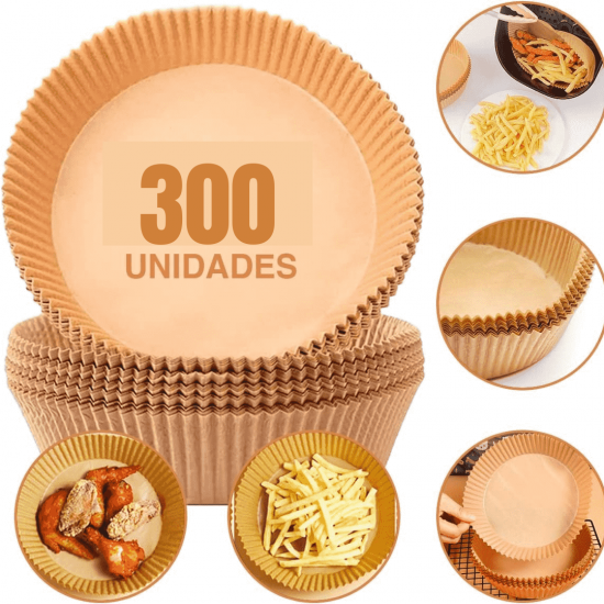 Forma de airfryer descartavel antiaderente de papel cozinha redondo fritadeira cozimento protetor forro tapete
