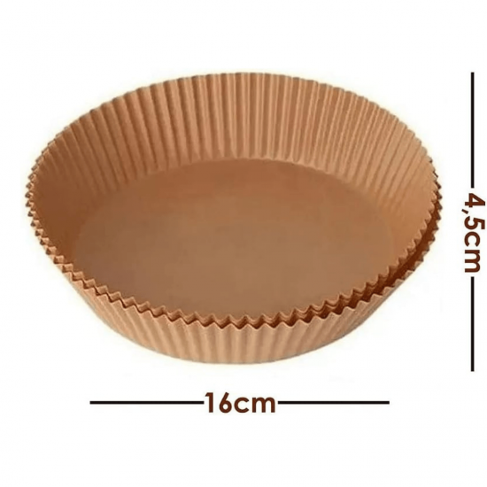 Forma de airfryer descartavel antiaderente de papel cozinha redondo fritadeira cozimento protetor forro tapete
