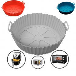 Forma de Silicone Flexível para Fritadeira Air Fryer Forno e Microondas
