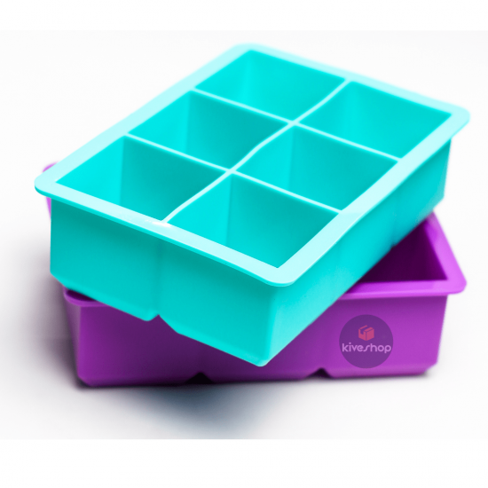 Forma De Silicone Gelo Cubo Grande 6 Cubos Drink Whisky Top