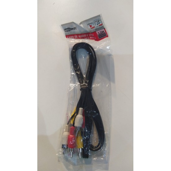 GB51000 CABO 3RCA X 3RCA C/1,5 MTS