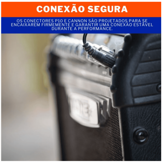 Cabo P10 Mono X 1 Xlr Macho Canon Mono 5 Metros