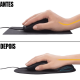 Mouse pad com apoio silicone em gel coesivo para descanso de punho
