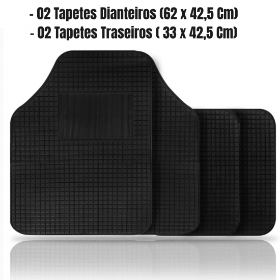 Tapete Automotivo Universal Carro Borracha Pvc
