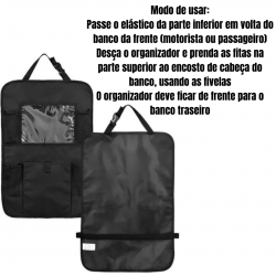 Bolsa de armazenamento de encosto de banco de carro