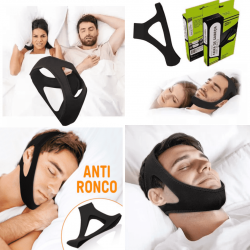 Anti Ronco Neoprene 3 Pontas Ajustável Neoprene Durma Melhor Faixa Cinta Queixo