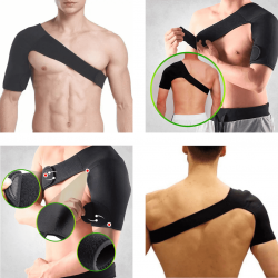 Ombreira Protetor Suporte de Ombro e Clavícula Neoprene Treino Academia Lesões