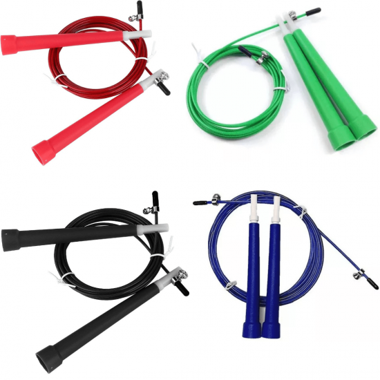 Corda De Pular Crossfit Exercícios Cabo De Aço 3m Fitness Speed Rope Treino