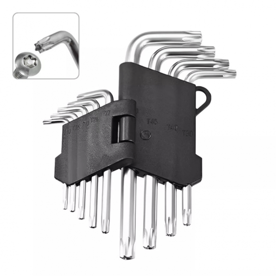 GB59140 JOGO DE CHAVE TORX MEDIO