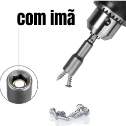 Conjunto Jogo de Bits Soquete Canhão Parafusadeira 6 A 13mm