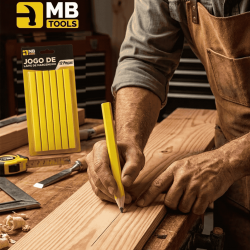 GB59209 CONJUNTO DE LAPIS DE MARCENEIRO C/ 12 PECAS