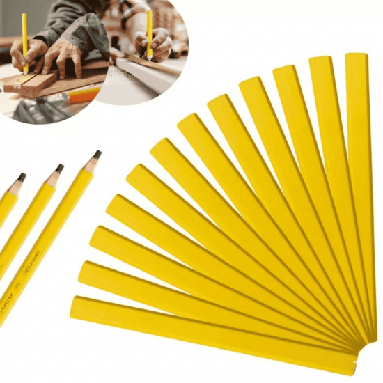 GB59209 CONJUNTO DE LAPIS DE MARCENEIRO C/ 12 PECAS