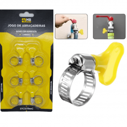 GB59281 JOGO DE ABRACADEIRAS ALEMÃ COM BORBOLETA 6 PECAS
