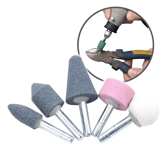 GB59354 JOGO DE PEDRAS DE MOAGEM COM 5 PECAS PARA MICRO RETIFICA