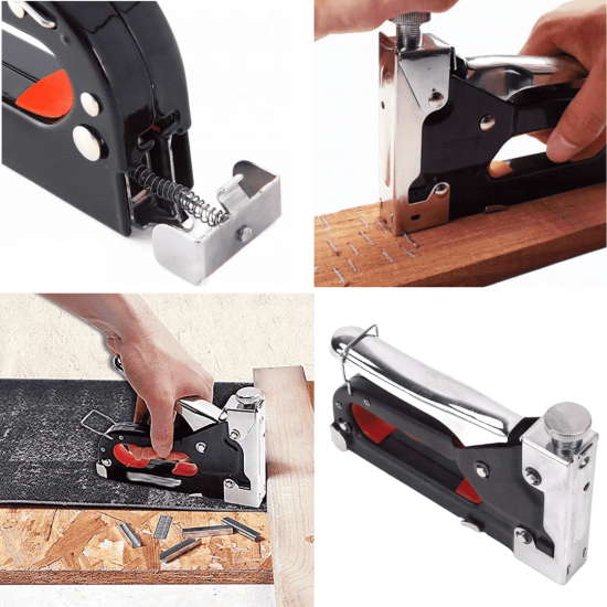 Grampeador Tapeceiro Alta Pressão Profissional Manual