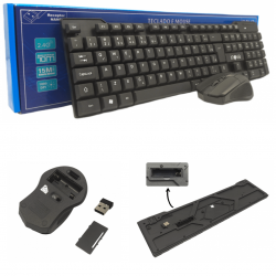 Kit Teclado E Mouse Sem Fio Wireless 2.4ghz