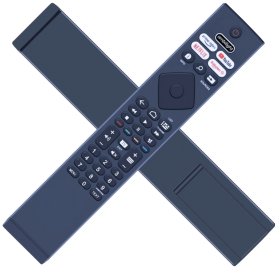 Kit 2 Controle remoto para tv philips smart uhd 4k serie 7900 ambilight 50pug7406/78