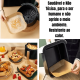 150 peças Forma de airfryer descartavel antiaderente de papel cozinha quadrado fritadeira cozimento