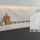 kit 10 PCS Placas Adesivas Mármore Parede Autocolante 3D Porcelanato 40 cm x 90 cm Cobrindo 3.6m²