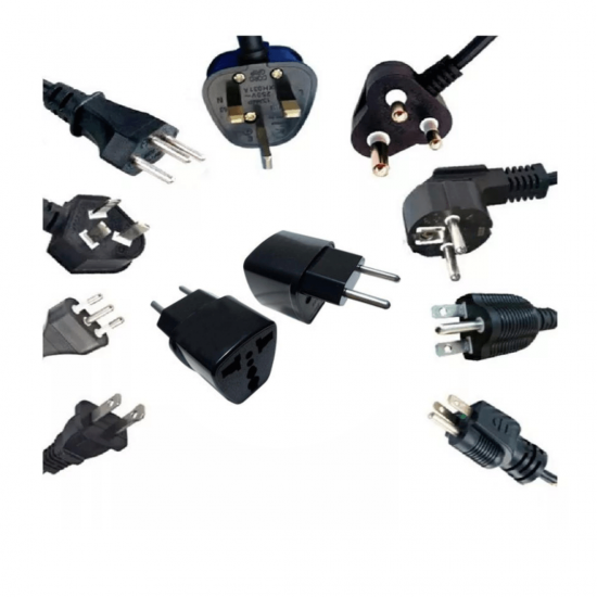 kit 10 Adaptador Tomada Universal Padrão Europeu