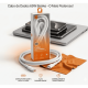 KIT 10 BA-CBO112 CABO DE DADOS USB-C, PARA USB-C, 65W, 1 METRO, BRANCO, MARCA BASIKE
