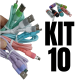 KIT 10 Cabos Carregador Reforçado carga Rápido para Android V8 inova Tubo