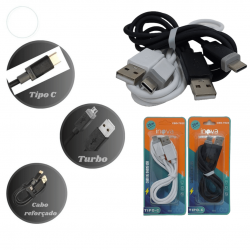 Kit 10 Cabos carregadores Tipo C  Turbo