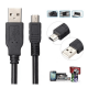 kit 10 Cabos V3 Carregador Usb PS3 GPS Câmera Digital Radio Som 1M