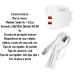 Kit 10 carregadores celular inova 3.1 android tipo c 2 usb