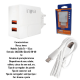 Kit 10 carregadores celular inova 3.1 android tipo c 2 usb