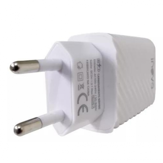 Kit 10 carregadores celular inova 3.1 android V8 2 usb